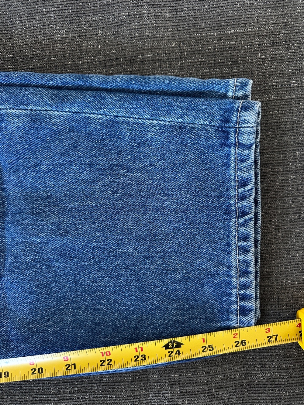 COS Tapered Leg High Rise Ankle Jeans Blue Denim Size 26 - Picture 13 of 13